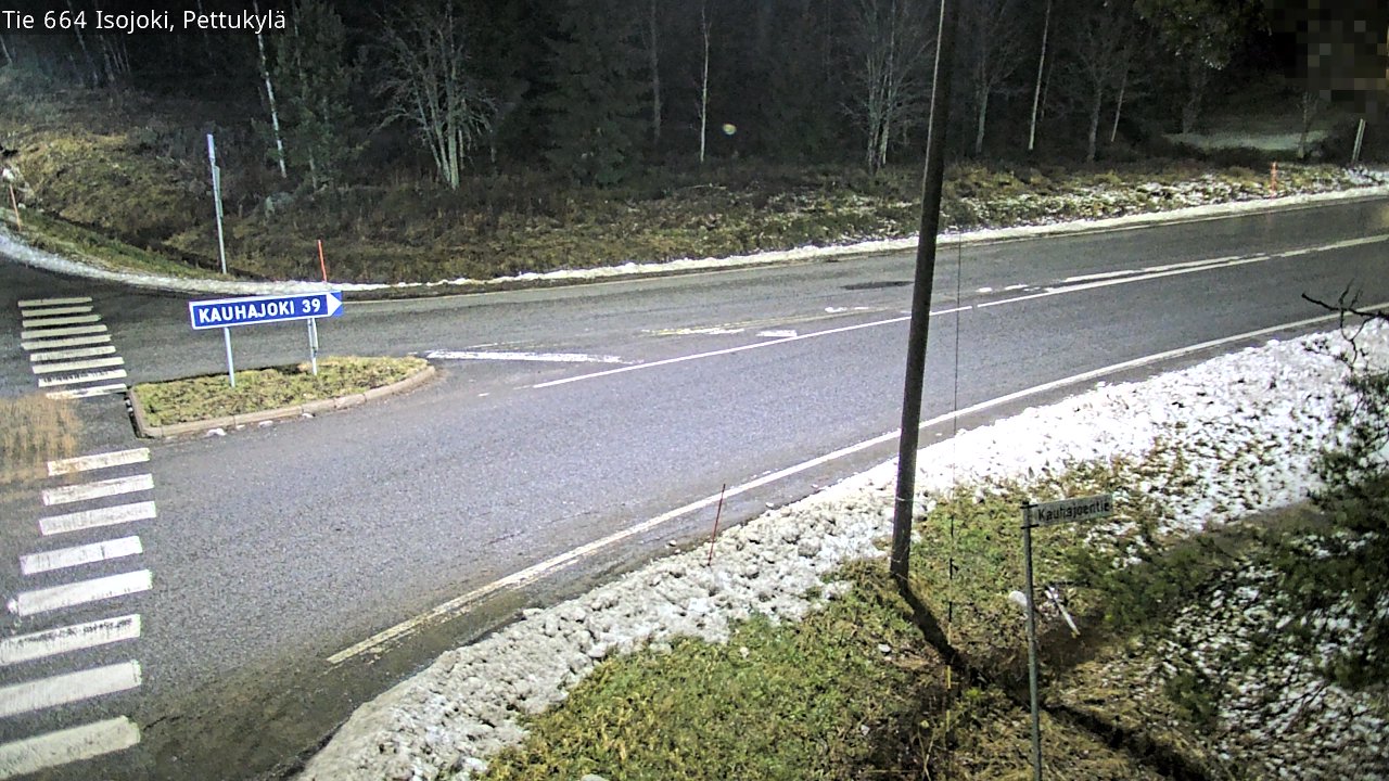 Weather Camera Image Väg 664 Storå Pettukylä, Isojoki, Etelä-Pohjanmaa