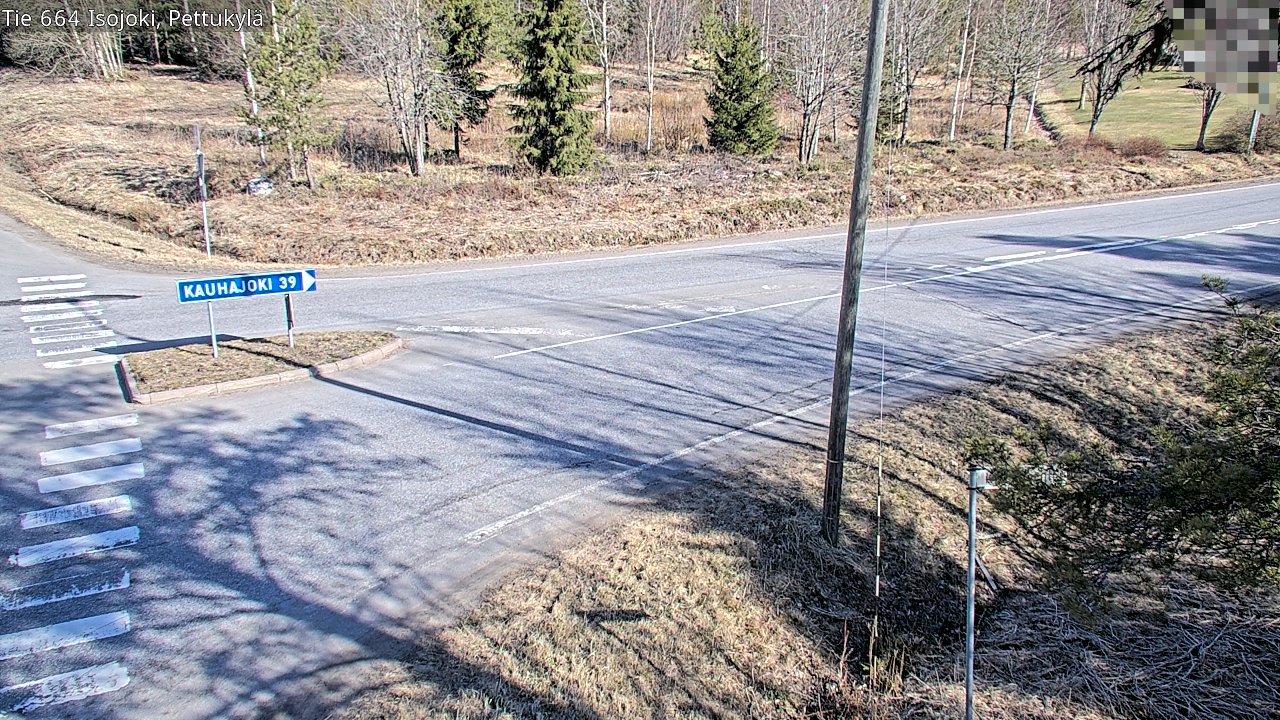 Weather Camera Image Väg 664 Storå Pettukylä, Isojoki, Etelä-Pohjanmaa