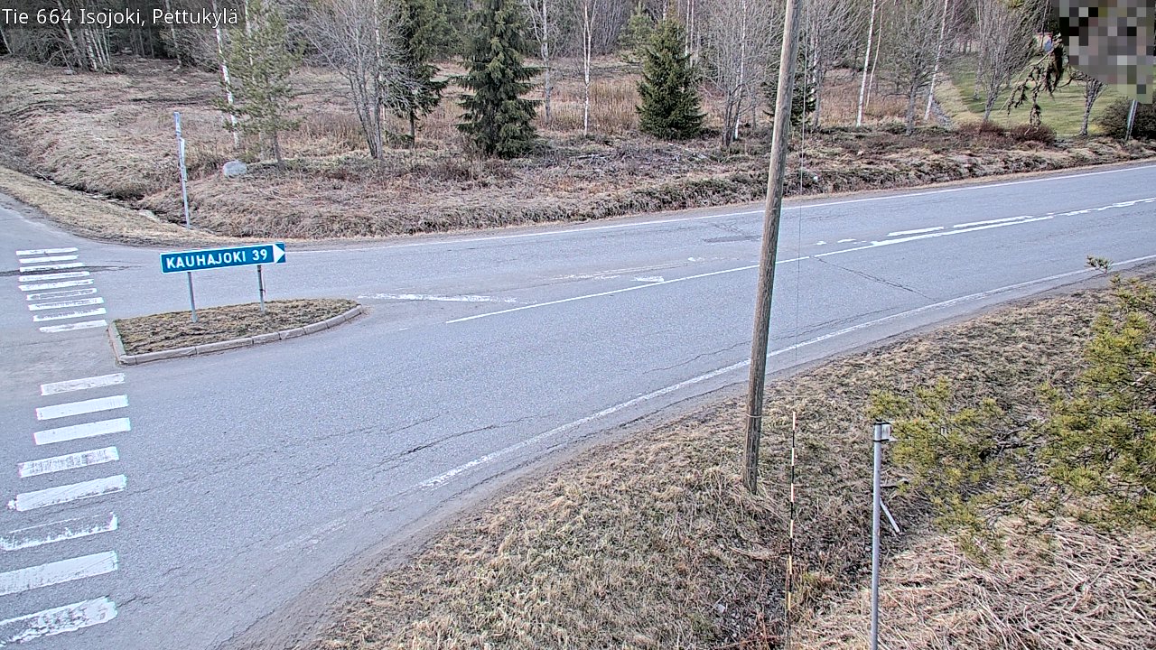 Weather Camera Image Väg 664 Storå Pettukylä, Isojoki, Etelä-Pohjanmaa