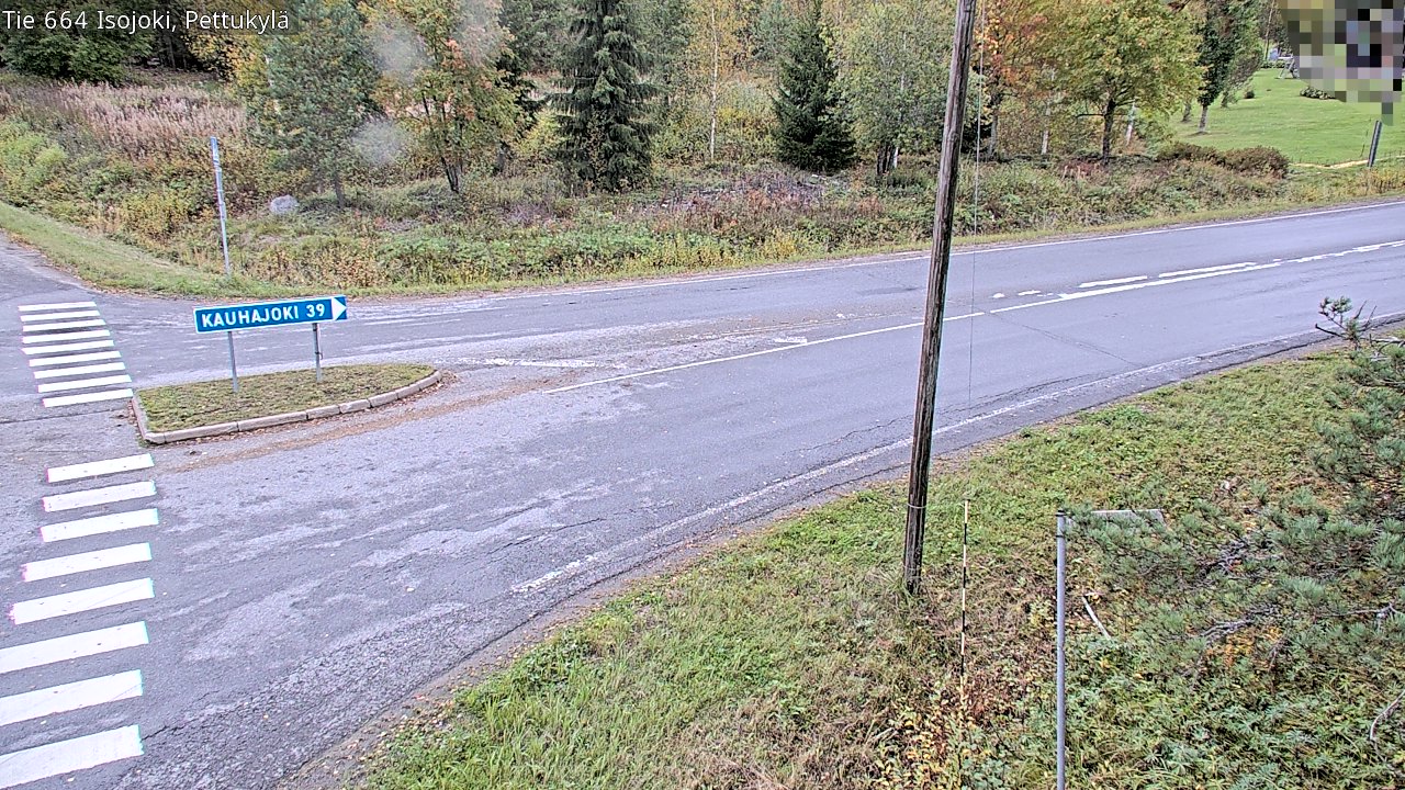 Weather Camera Image Road 664 Isojoki Pettukylä, Isojoki, Etelä-Pohjanmaa