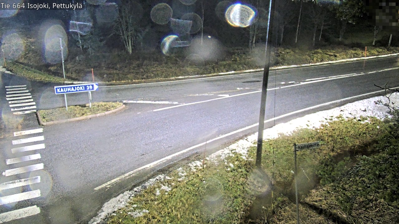 Weather Camera Image Road 664 Isojoki Pettukylä, Isojoki, Etelä-Pohjanmaa