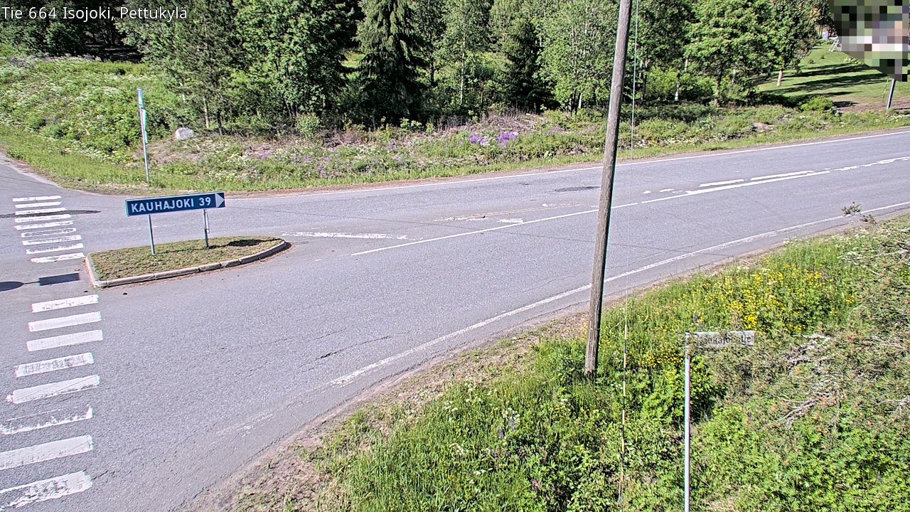 Weather Camera Image Väg 664 Storå Pettukylä, Isojoki, Etelä-Pohjanmaa
