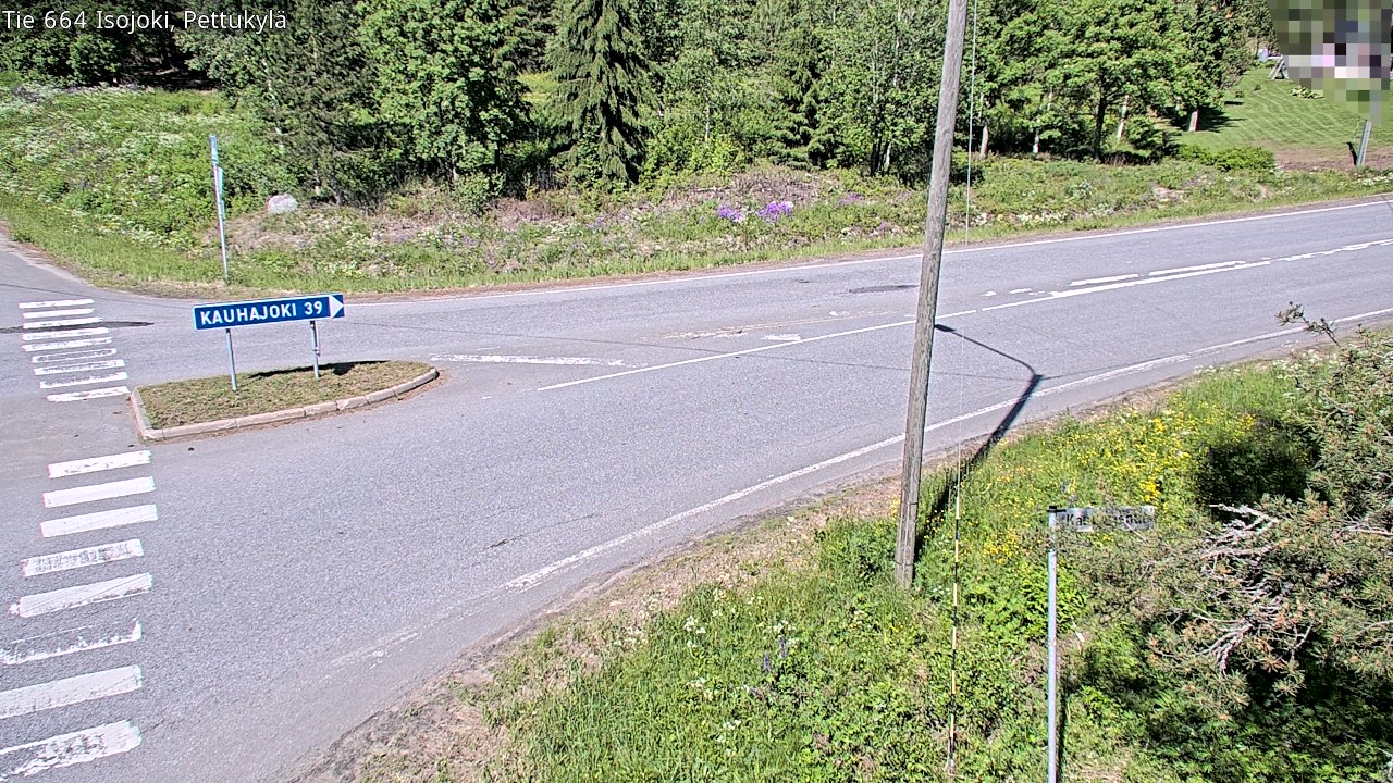Weather Camera Image Väg 664 Storå Pettukylä, Isojoki, Etelä-Pohjanmaa