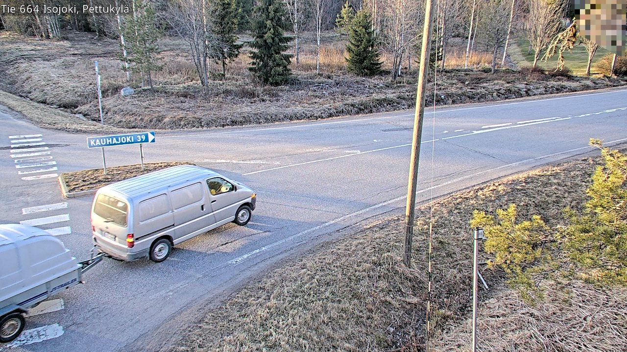 Weather Camera Image Väg 664 Storå Pettukylä, Isojoki, Etelä-Pohjanmaa