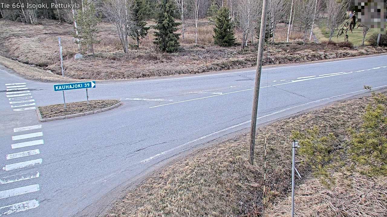 Weather Camera Image Väg 664 Storå Pettukylä, Isojoki, Etelä-Pohjanmaa