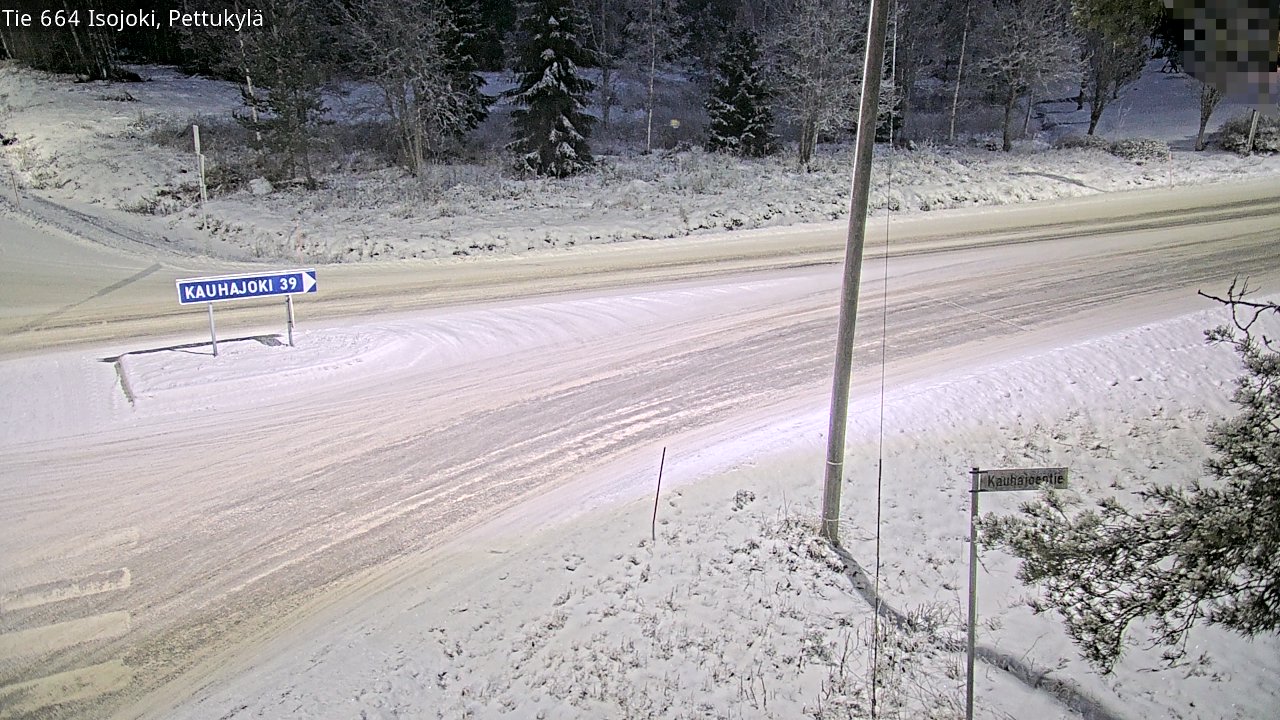 Weather Camera Image Road 664 Isojoki Pettukylä, Isojoki, Etelä-Pohjanmaa