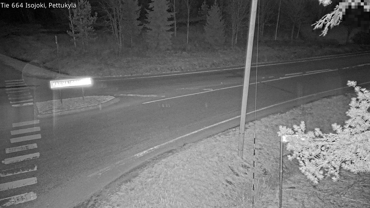 Weather Camera Image Väg 664 Storå Pettukylä, Isojoki, Etelä-Pohjanmaa