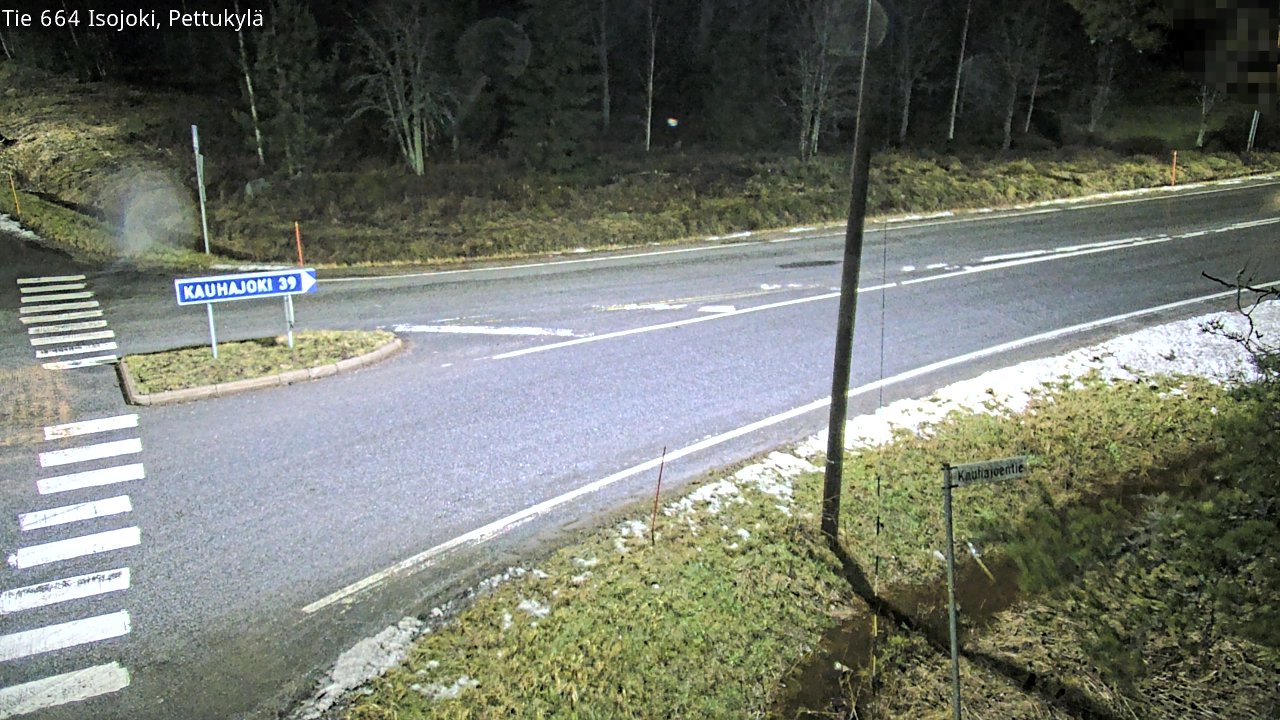 Weather Camera Image Road 664 Isojoki Pettukylä, Isojoki, Etelä-Pohjanmaa