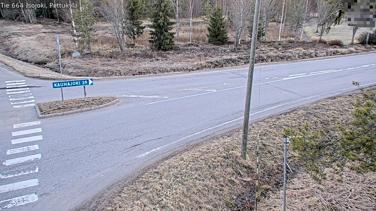 Weather Camera Image Väg 664 Storå Pettukylä, Isojoki, Etelä-Pohjanmaa