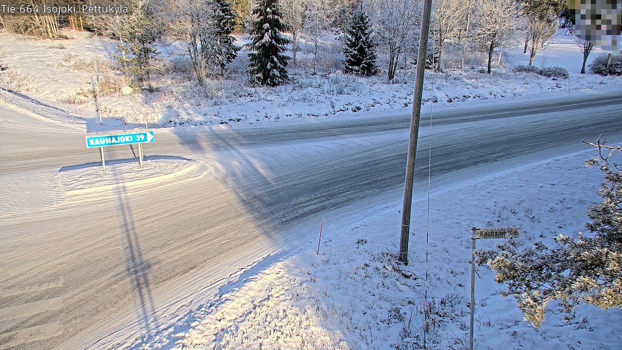 Weather Camera Image Road 664 Isojoki Pettukylä, Isojoki, Etelä-Pohjanmaa