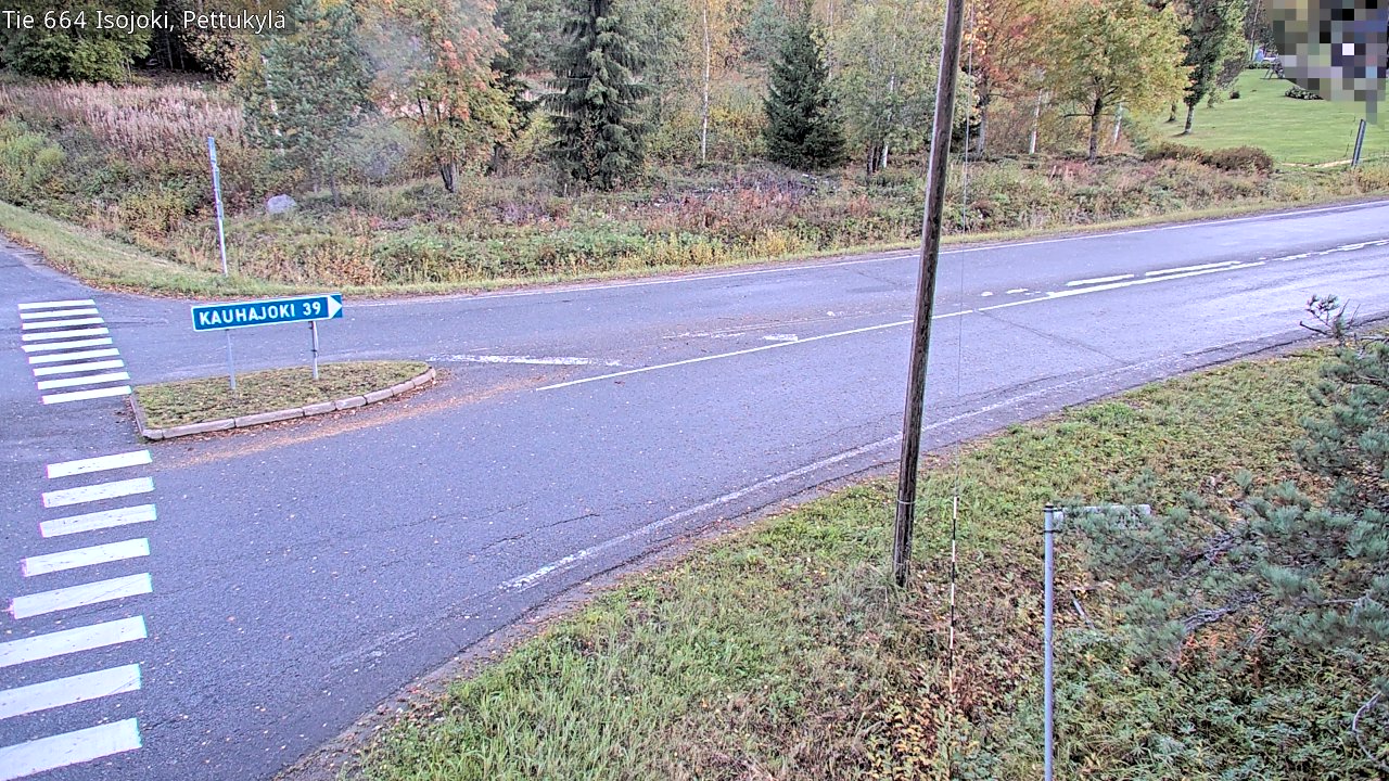 Weather Camera Image Road 664 Isojoki Pettukylä, Isojoki, Etelä-Pohjanmaa