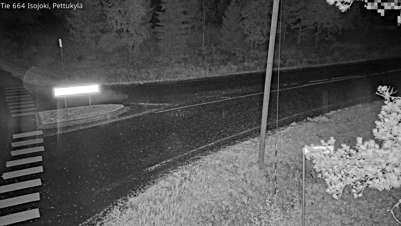 Weather Camera Image Road 664 Isojoki Pettukylä, Isojoki, Etelä-Pohjanmaa