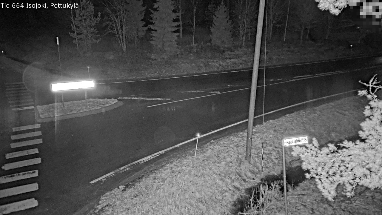 Weather Camera Image Road 664 Isojoki Pettukylä, Isojoki, Etelä-Pohjanmaa