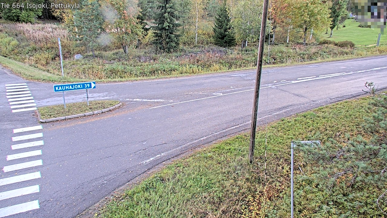 Weather Camera Image Road 664 Isojoki Pettukylä, Isojoki, Etelä-Pohjanmaa