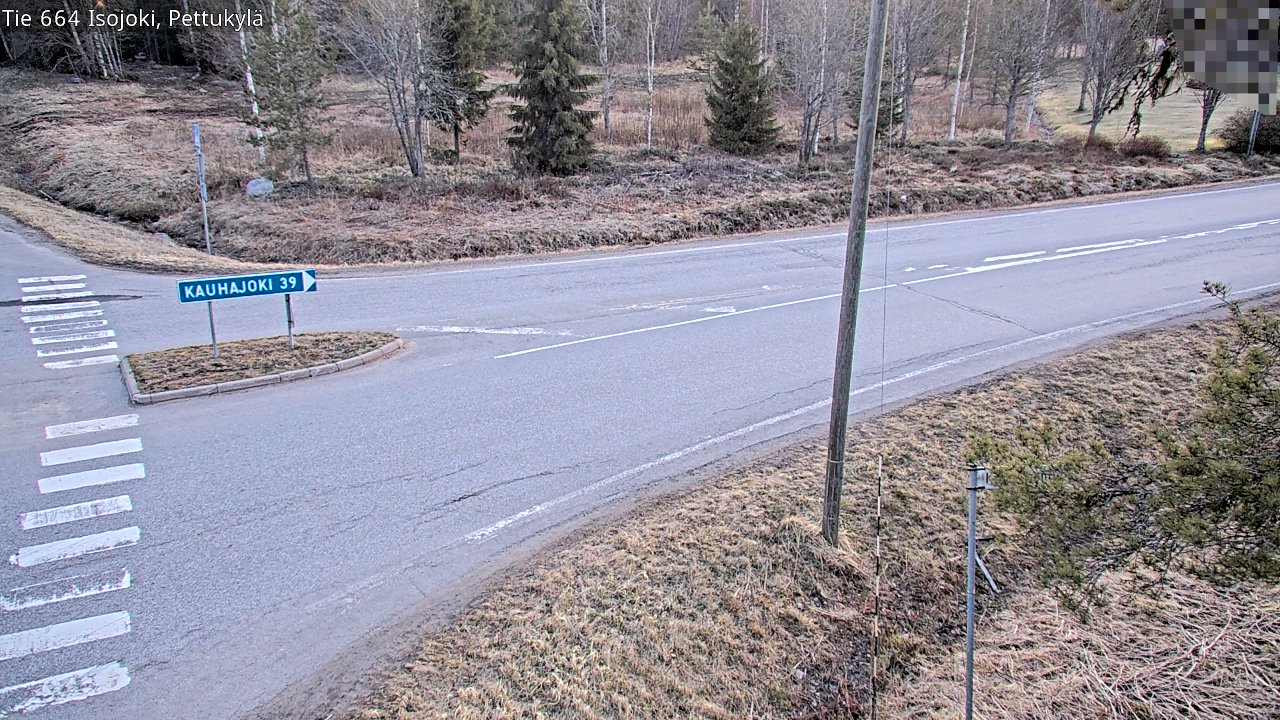 Weather Camera Image Road 664 Isojoki Pettukylä, Isojoki, Etelä-Pohjanmaa
