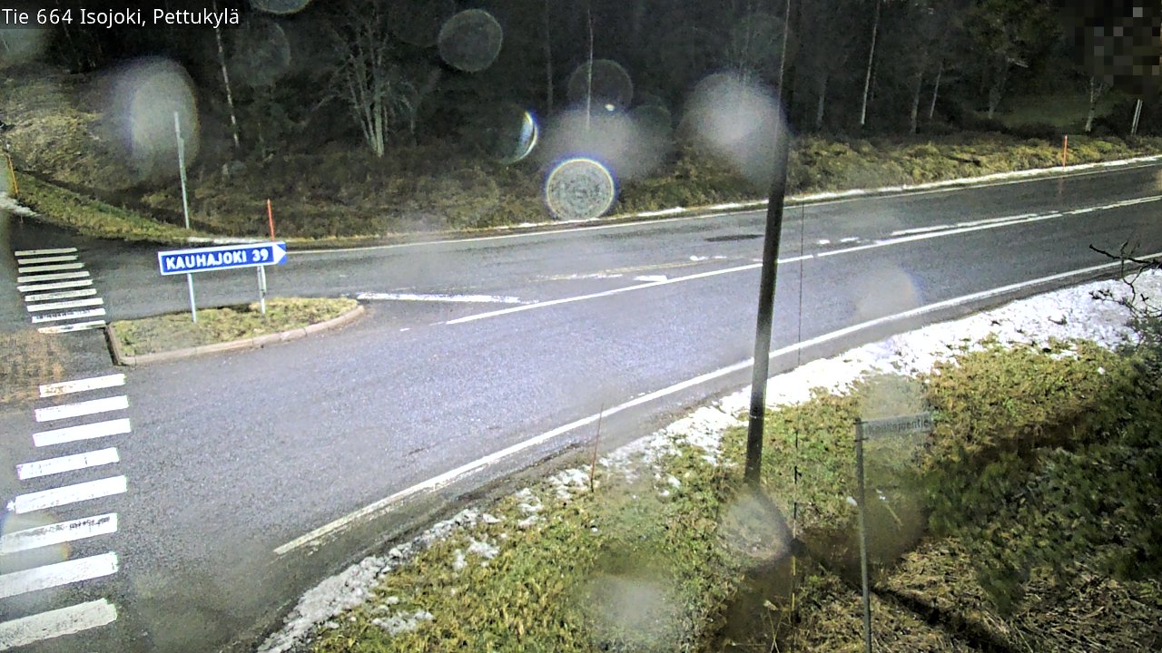 Weather Camera Image Road 664 Isojoki Pettukylä, Isojoki, Etelä-Pohjanmaa