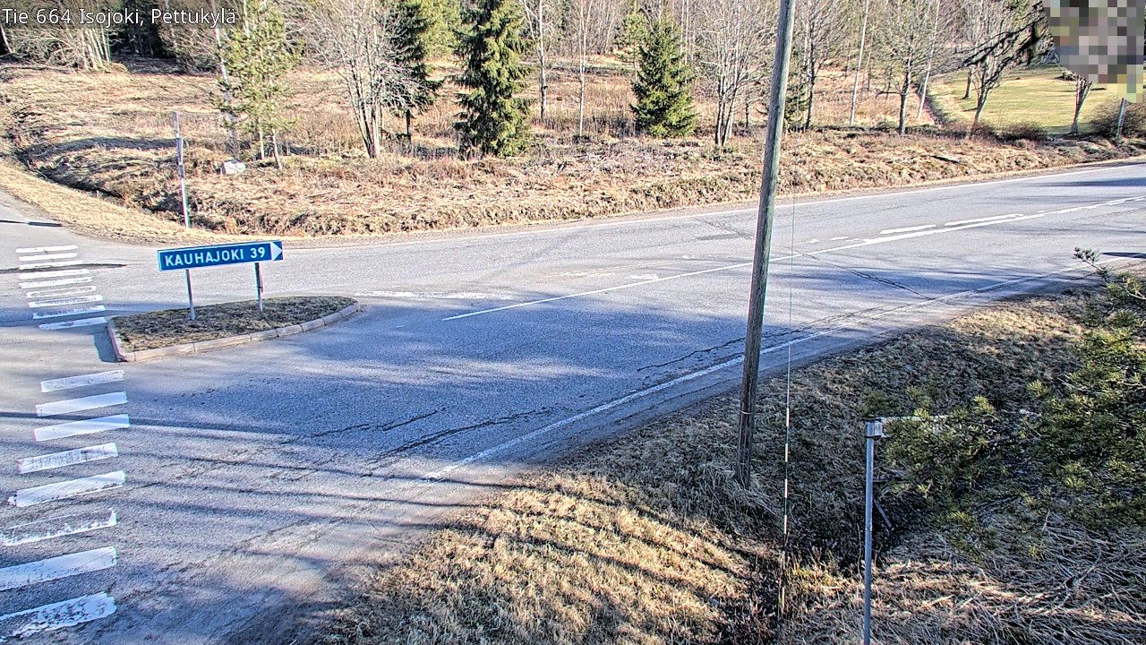 Weather Camera Image Väg 664 Storå Pettukylä, Isojoki, Etelä-Pohjanmaa