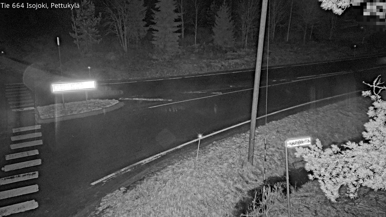 Weather Camera Image Road 664 Isojoki Pettukylä, Isojoki, Etelä-Pohjanmaa