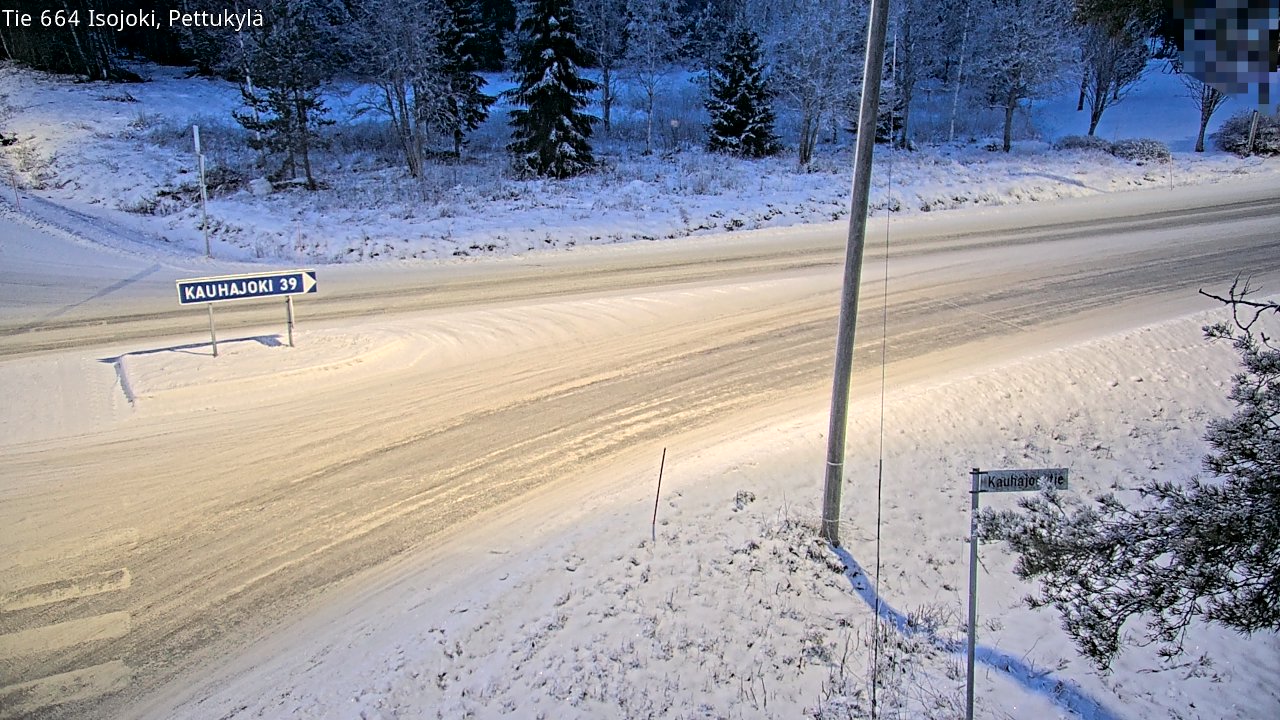 Weather Camera Image Road 664 Isojoki Pettukylä, Isojoki, Etelä-Pohjanmaa