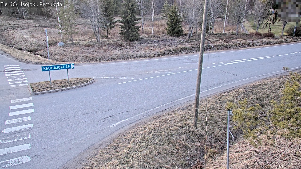 Weather Camera Image Väg 664 Storå Pettukylä, Isojoki, Etelä-Pohjanmaa