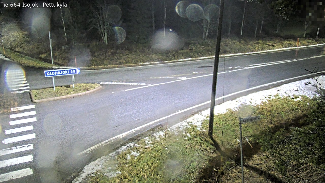 Weather Camera Image Road 664 Isojoki Pettukylä, Isojoki, Etelä-Pohjanmaa