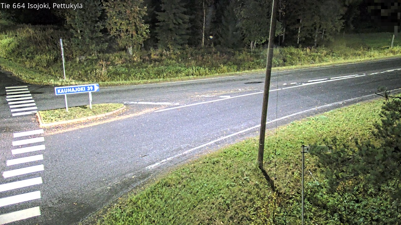 Weather Camera Image Road 664 Isojoki Pettukylä, Isojoki, Etelä-Pohjanmaa