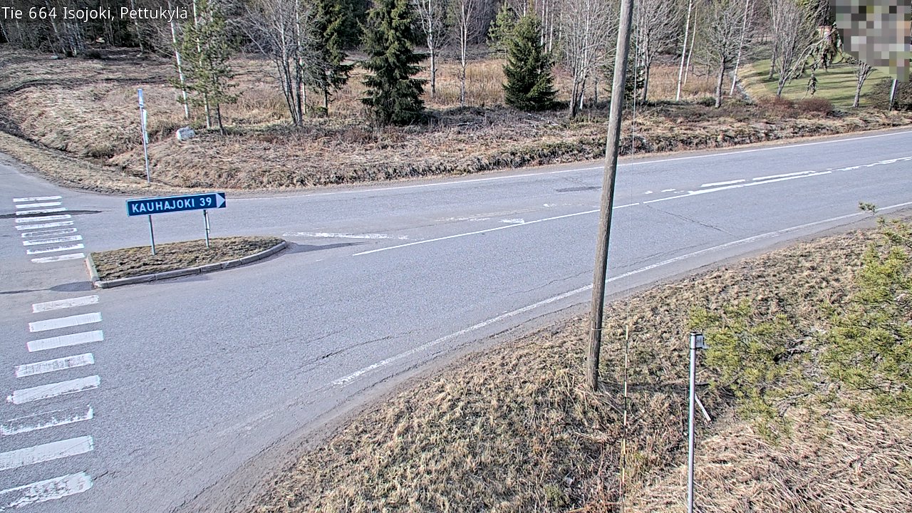 Weather Camera Image Väg 664 Storå Pettukylä, Isojoki, Etelä-Pohjanmaa