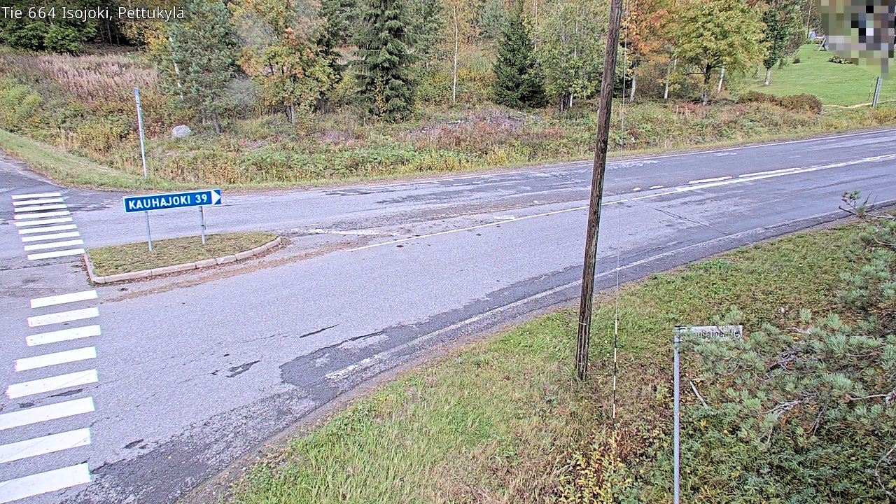 Weather Camera Image Road 664 Isojoki Pettukylä, Isojoki, Etelä-Pohjanmaa