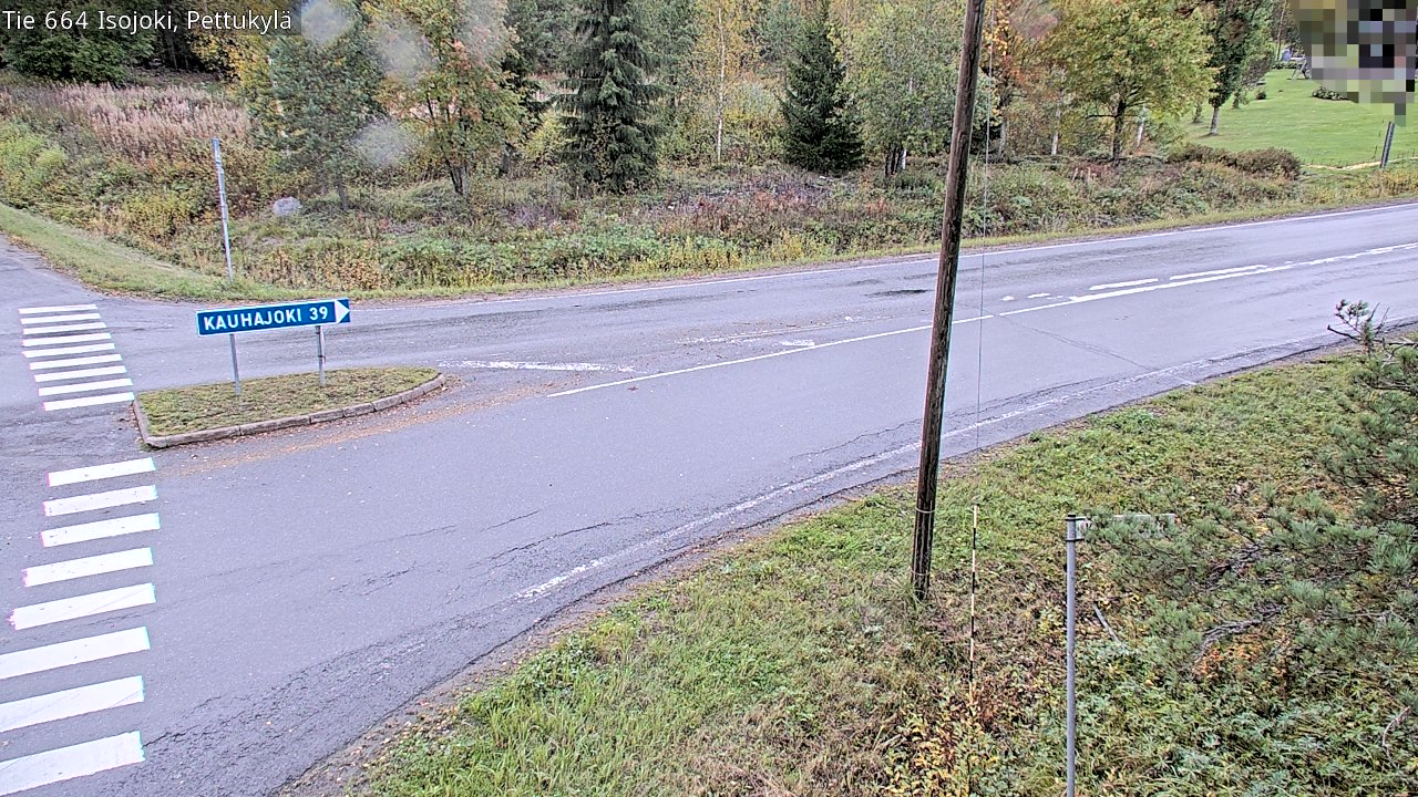 Weather Camera Image Road 664 Isojoki Pettukylä, Isojoki, Etelä-Pohjanmaa