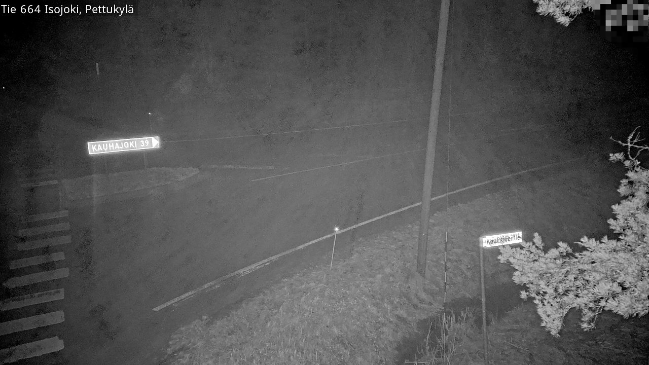 Weather Camera Image Road 664 Isojoki Pettukylä, Isojoki, Etelä-Pohjanmaa