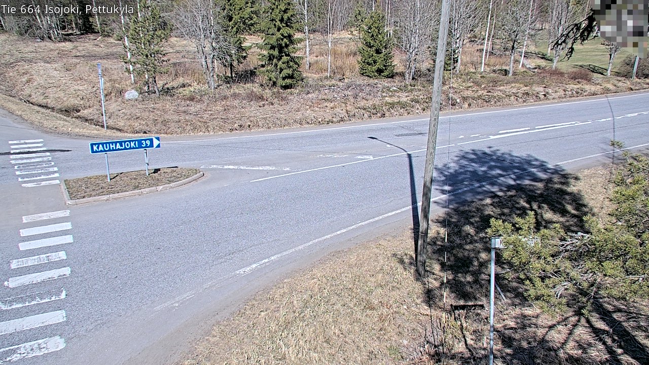 Weather Camera Image Väg 664 Storå Pettukylä, Isojoki, Etelä-Pohjanmaa
