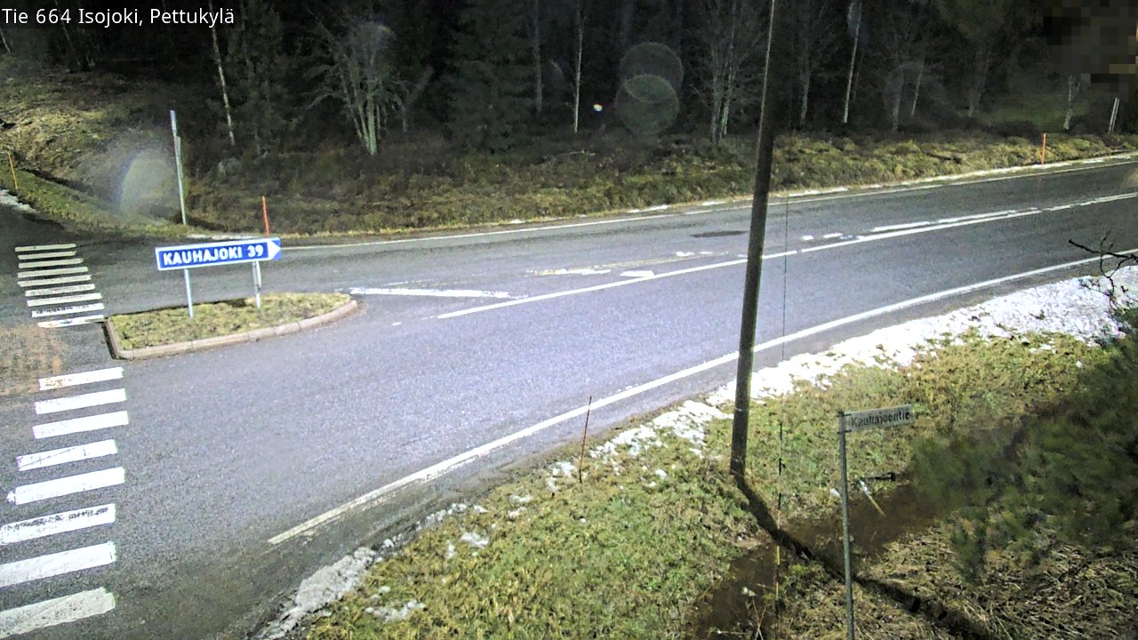 Weather Camera Image Road 664 Isojoki Pettukylä, Isojoki, Etelä-Pohjanmaa