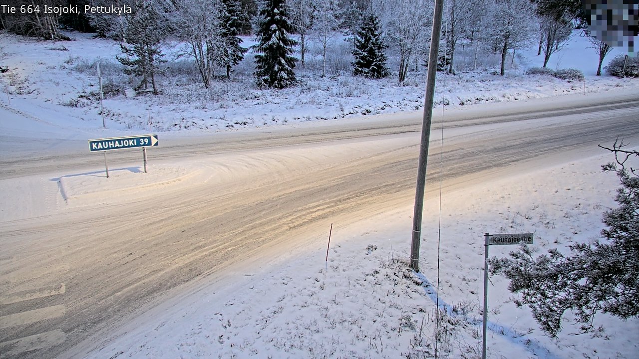 Weather Camera Image Road 664 Isojoki Pettukylä, Isojoki, Etelä-Pohjanmaa