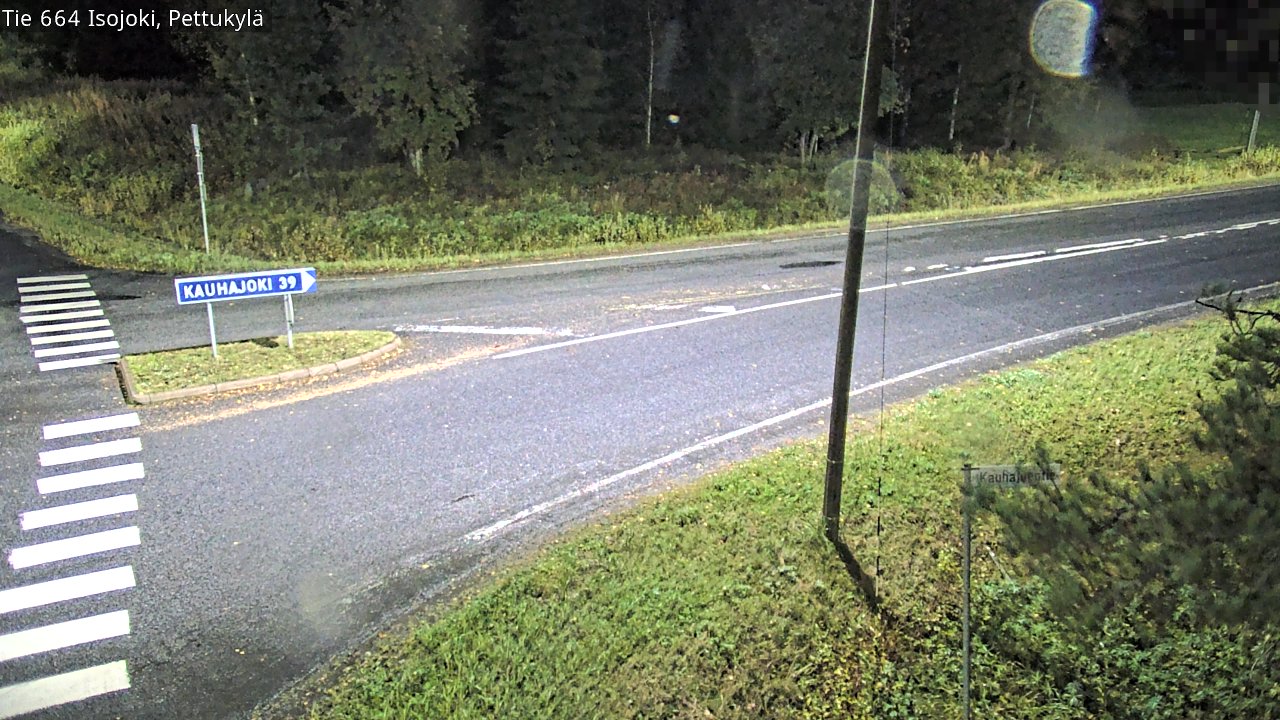 Weather Camera Image Road 664 Isojoki Pettukylä, Isojoki, Etelä-Pohjanmaa