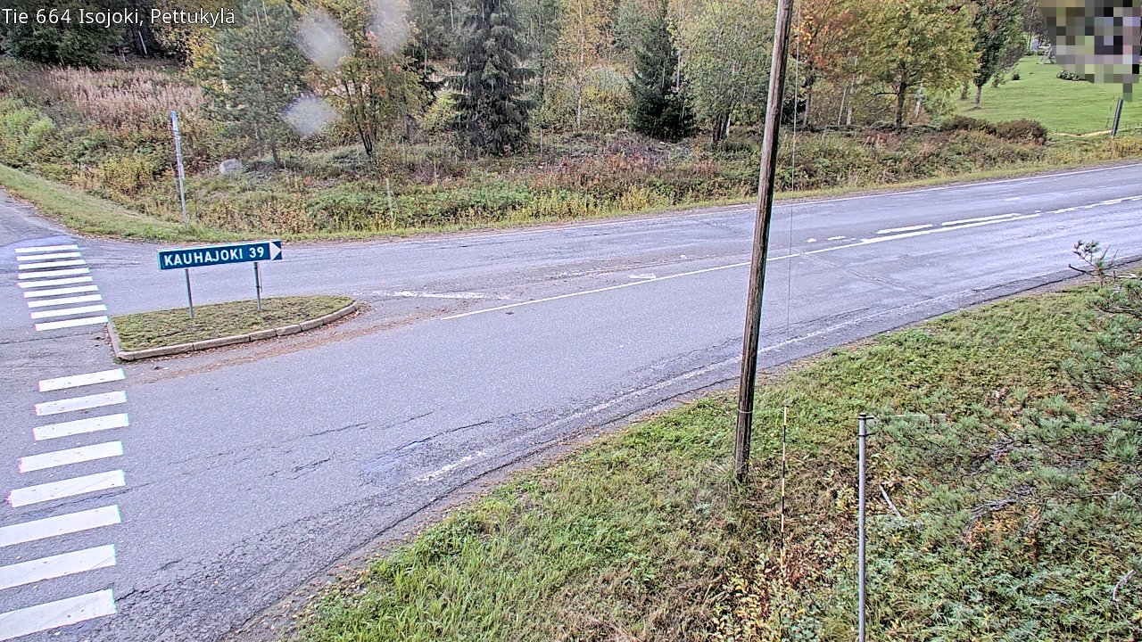 Weather Camera Image Road 664 Isojoki Pettukylä, Isojoki, Etelä-Pohjanmaa