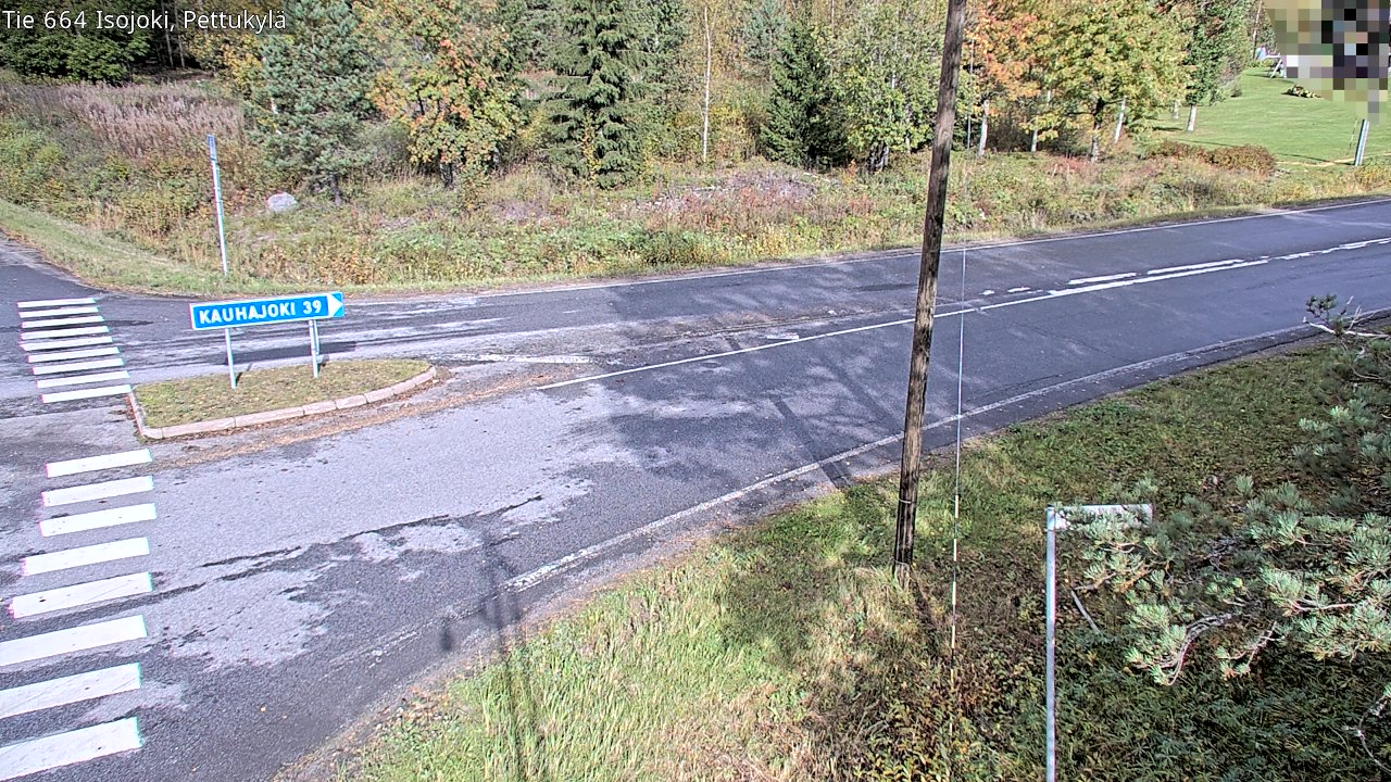 Weather Camera Image Road 664 Isojoki Pettukylä, Isojoki, Etelä-Pohjanmaa
