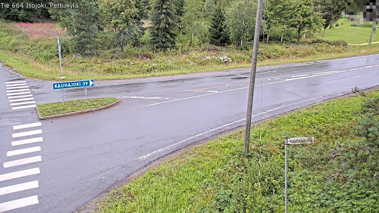 Weather Camera Image Road 664 Isojoki Pettukylä, Isojoki, Etelä-Pohjanmaa