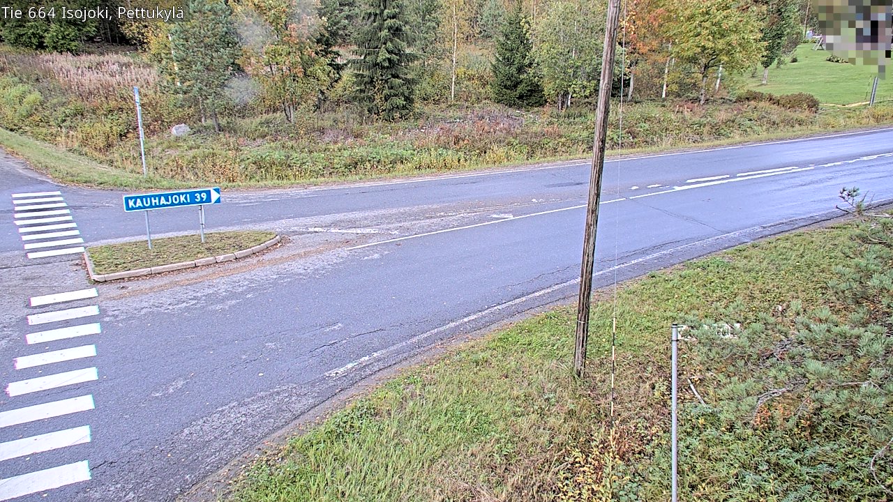 Weather Camera Image Road 664 Isojoki Pettukylä, Isojoki, Etelä-Pohjanmaa
