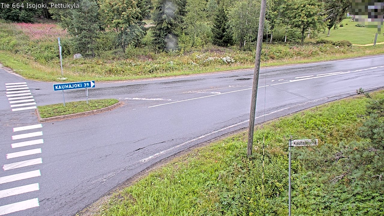 Weather Camera Image Road 664 Isojoki Pettukylä, Isojoki, Etelä-Pohjanmaa