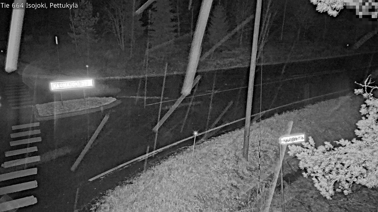 Weather Camera Image Väg 664 Storå Pettukylä, Isojoki, Etelä-Pohjanmaa