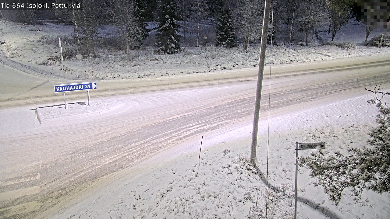 Weather Camera Image Road 664 Isojoki Pettukylä, Isojoki, Etelä-Pohjanmaa
