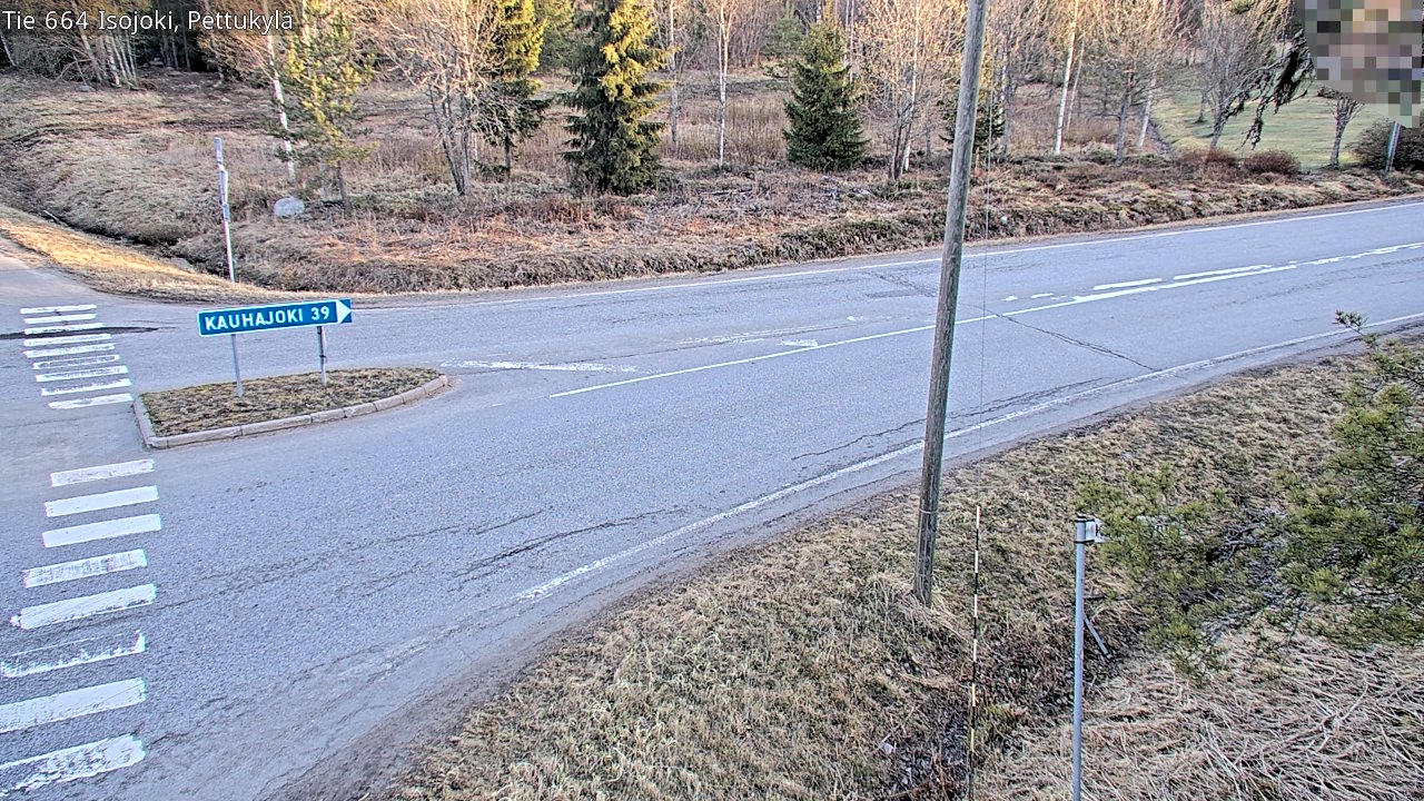 Weather Camera Image Road 664 Isojoki Pettukylä, Isojoki, Etelä-Pohjanmaa