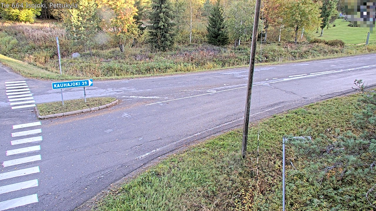 Weather Camera Image Road 664 Isojoki Pettukylä, Isojoki, Etelä-Pohjanmaa