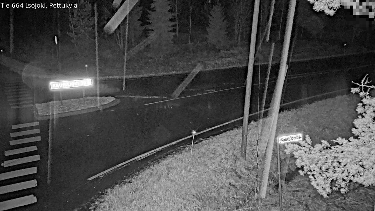 Weather Camera Image Väg 664 Storå Pettukylä, Isojoki, Etelä-Pohjanmaa