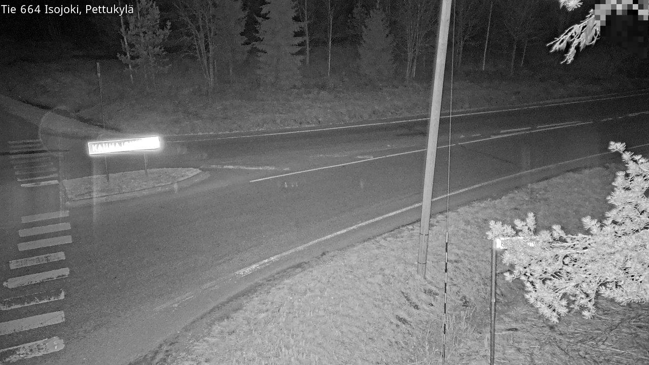 Weather Camera Image Väg 664 Storå Pettukylä, Isojoki, Etelä-Pohjanmaa