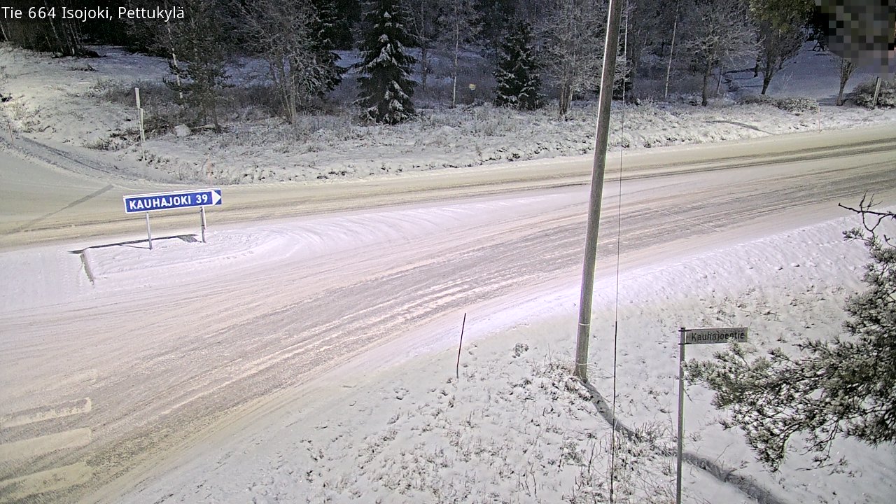 Weather Camera Image Road 664 Isojoki Pettukylä, Isojoki, Etelä-Pohjanmaa