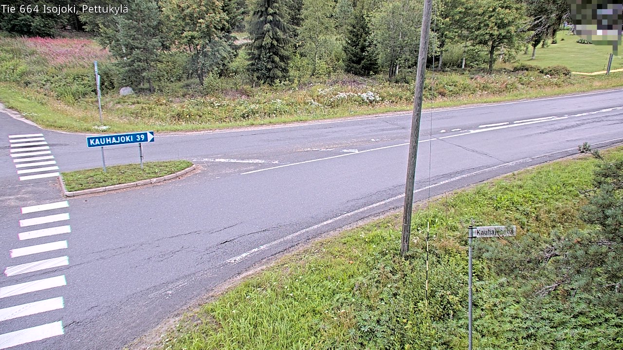 Weather Camera Image Road 664 Isojoki Pettukylä, Isojoki, Etelä-Pohjanmaa