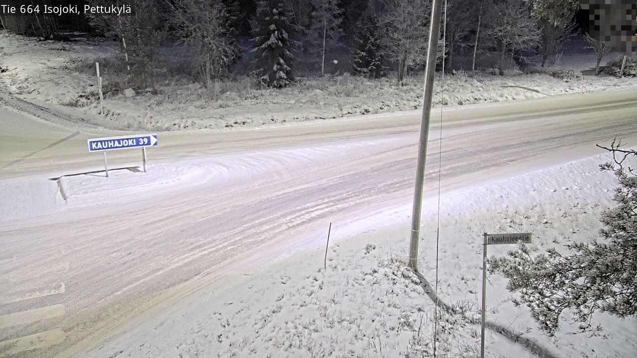 Weather Camera Image Road 664 Isojoki Pettukylä, Isojoki, Etelä-Pohjanmaa
