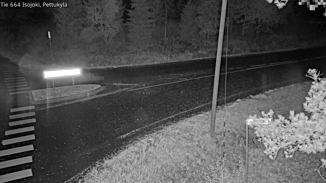 Weather Camera Image Road 664 Isojoki Pettukylä, Isojoki, Etelä-Pohjanmaa