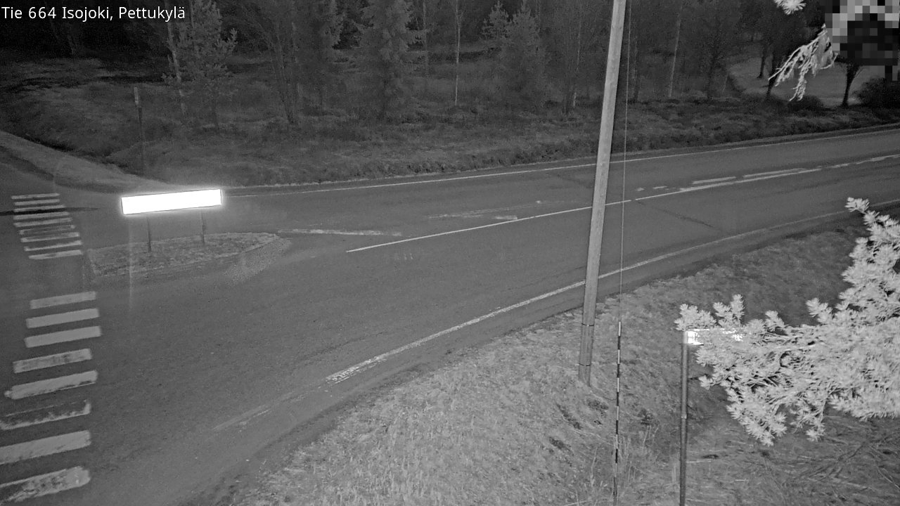 Weather Camera Image Road 664 Isojoki Pettukylä, Isojoki, Etelä-Pohjanmaa